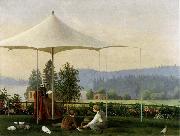 Ferdinand von Wright Garden in Haminanlathi oil